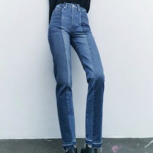 Zara two tone Stylish Blue Denim Jeans